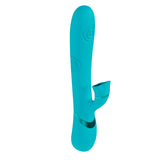 VIVE Fiore - Blue 25 cm USB Rechargeable Tapping Rabbit Vibrator - Image 2