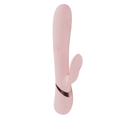 Pink silicone product on a white background
