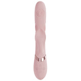 VIVE Fronda - Pink - Pink 25 cm USB Rechargeable Tapping Rabbit Vibrator - Image 4