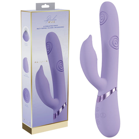 VIVE Pallina Purple 25 cm Purple USB Rechargeable Tapping Rabbit Vibrator
