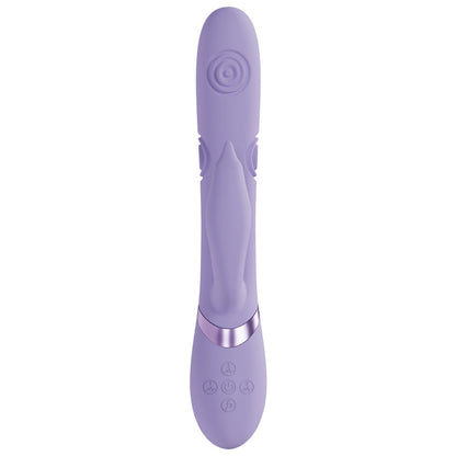 Purple electronic device with buttons on a white background