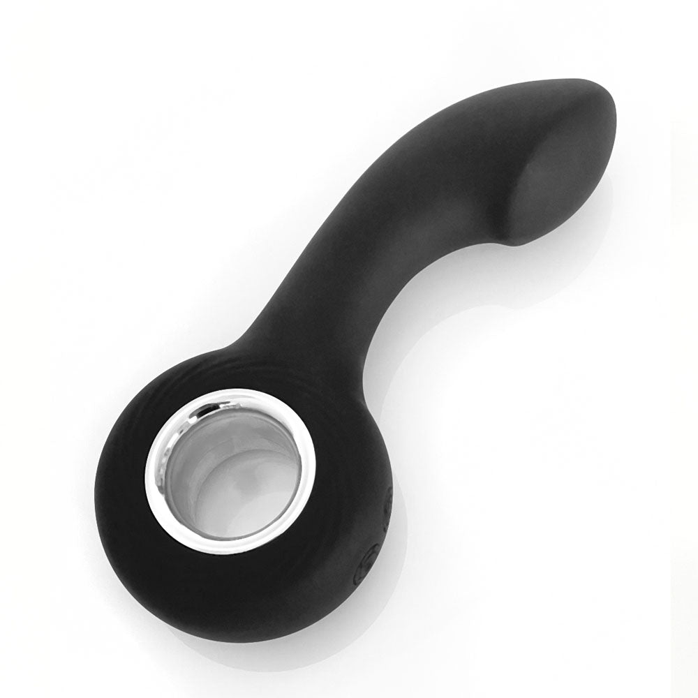 VERS Rechargeable Silicone P-Spot Vibe - Black 13 cm Prostate Massager