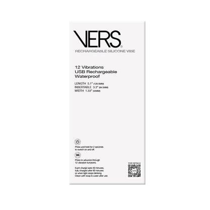 VERS Rechargeable Silicone P-Spot Vibe - Black 13 cm Prostate Massager