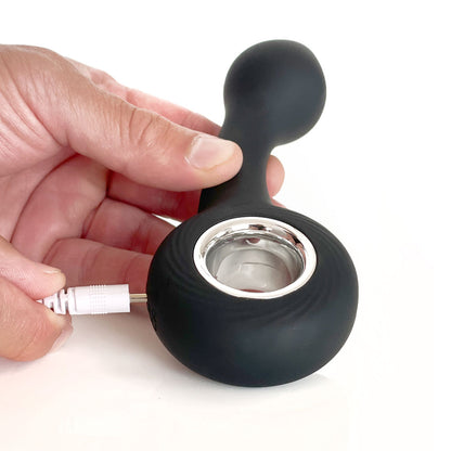 VERS Rechargeable Silicone G Spot Vibe - Black 13.8 cm Vibrator