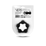 VERS Liquid Silicone Steel Motion C-Ring - Black Cock Ring with Steel Motion Balls - Image 3