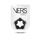 VERS Liquid Silicone Steel Motion C-Ring - Black Cock Ring with Steel Motion Balls - Image 1
