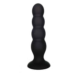 VERS Liquid Silicone Suction Plug - Black 16.5 cm Butt Plug with Internal Steel Balls - Image 2