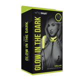 WhipSmart Glow In The Dark Collar with Nipple Clips & Leash - Glow in Dark Restraint - Image 3