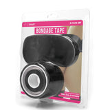 WhipSmart Bondage Tape - Black 30 Metre - With Bonus Eye Mask - Image 1