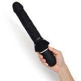 WhipSmart Thrusting Cock - Black 30 cm USB Rechargeable Thrusting Vibrator with Suction Mount - Image 2