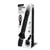 WhipSmart Thrusting Cock - Black 30 cm USB Rechargeable Thrusting Vibrator with Suction Mount - Image 6