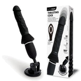WhipSmart Thrusting Cock - Black 30 cm USB Rechargeable Thrusting Vibrator with Suction Mount - Image 1