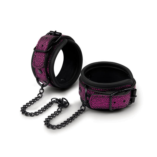 WhipSmart Dragons Lair Deluxe Wrist & Ankle Cuffs - Purple/Black