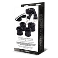 WhipSmart Fuzzy Bedroom Bondage Kit - Black Under The Bed Restraint Set
