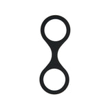 WhipSmart Silicone Handcuffs - Black - Black Restraint with Bonus Blindfold - Image 2