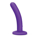 WhipSmart 5'' Slimline Rechargeable Vibrating Dildo - Purple 12.7 cm USB Rechargeable Dildo - Image 2