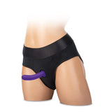 WhipSmart 5'' Slimline Rechargeable Vibrating Dildo - Purple 12.7 cm USB Rechargeable Dildo - Image 3