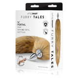 WhipSmart Furry Tales 14 Inch Brown Fox Tail - Metal 6.3 cm Butt Plug with Brown Fox Tail - Image 1