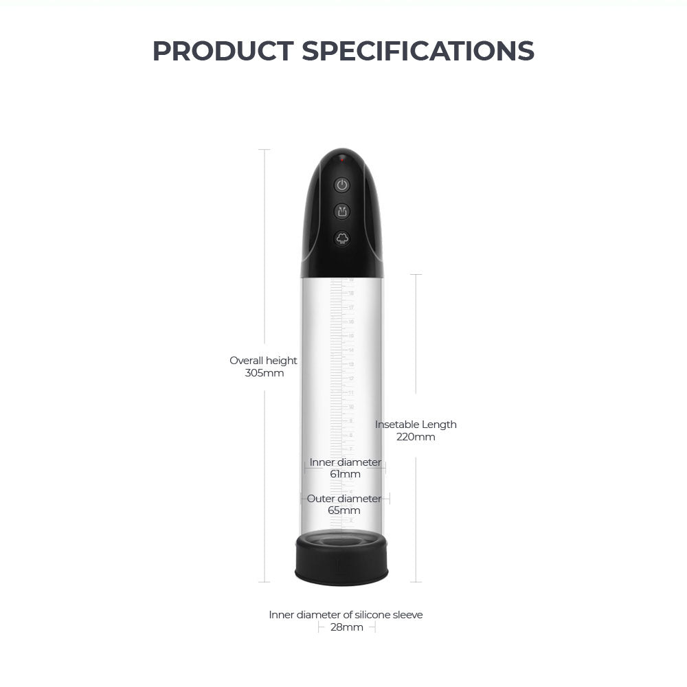 LuvPump Automatic Penis Pump - Clear Automatic Penis Pump