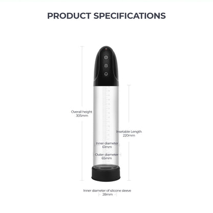LuvPump Automatic Penis Pump - Clear Automatic Penis Pump
