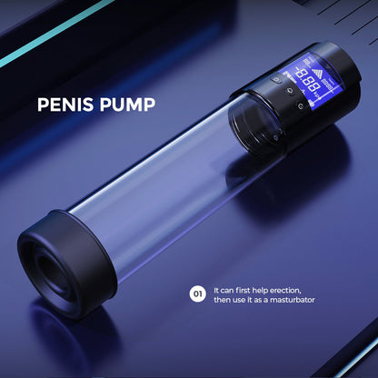 LuvPump Smart Penis Pump - Clear USB Rechargeable Automatic Penis Pump
