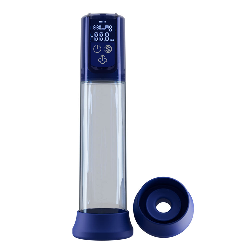 LuvPump Bathfun Smart Aqua Penis Pump - Blue Waterproof Automatic
