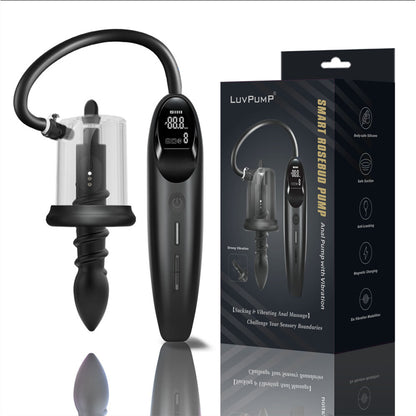 LuvPump RosCup Pro Smart Rosebud Pump - Black Anal Pump