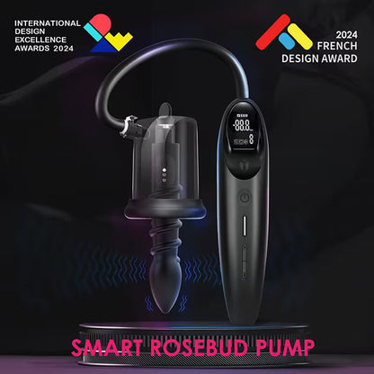 LuvPump RosCup Pro Smart Rosebud Pump - Black Anal Pump