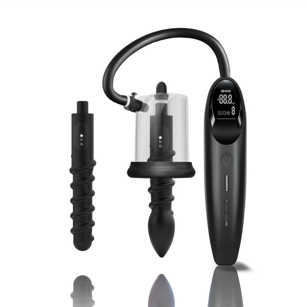LuvPump RosCup Pro Smart Rosebud Pump - Black Anal Pump