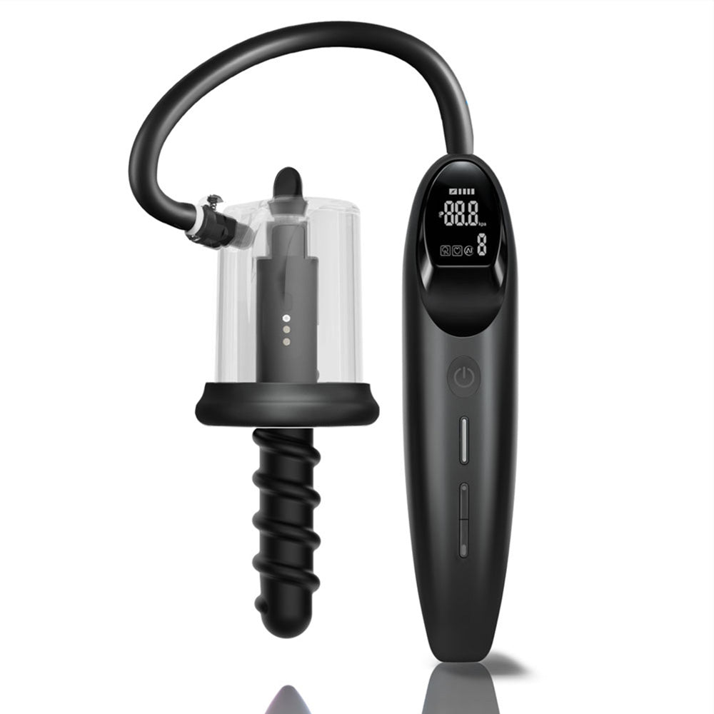 LuvPump RosCup Pro Smart Rosebud Pump - Black Anal Pump