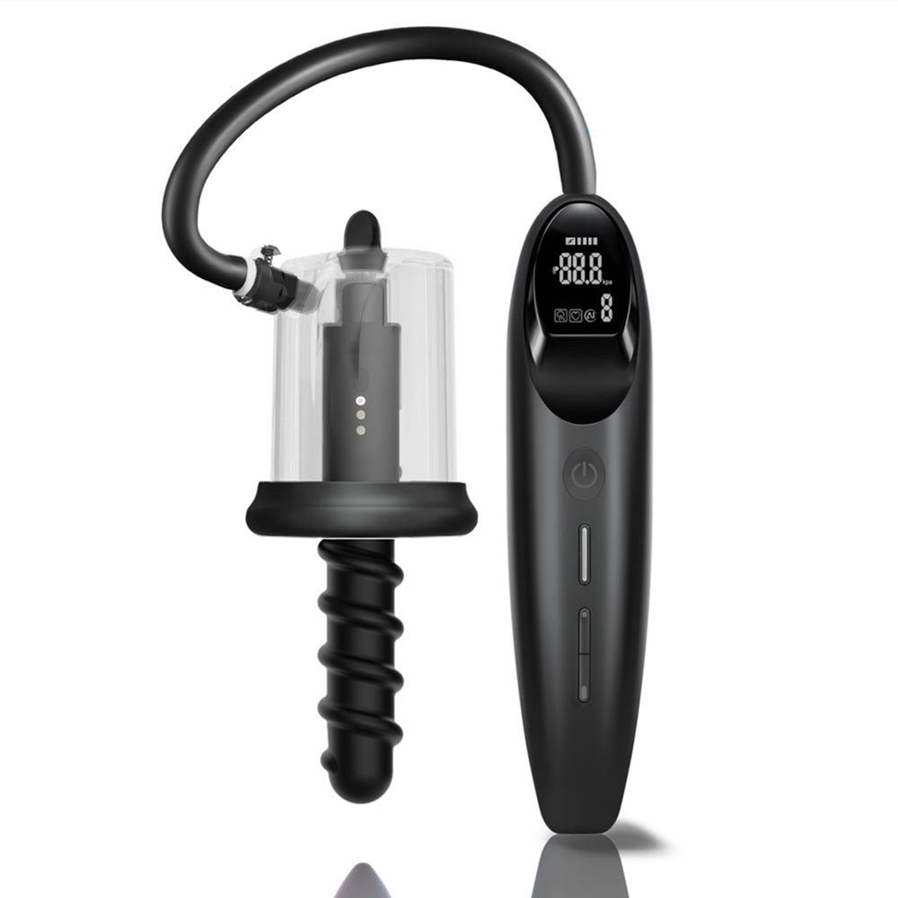 LuvPump RosCup Pro Smart Rosebud Pump - Black Anal Pump