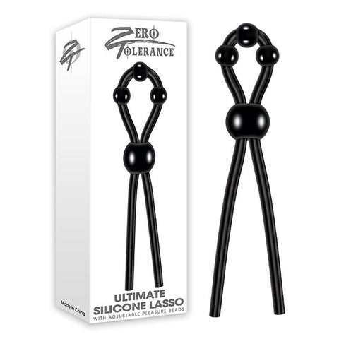 Zero Tolerance Ultimate Silicone Lasso - Black Silicone Adjustable Lasso Cock Ring - Image 1