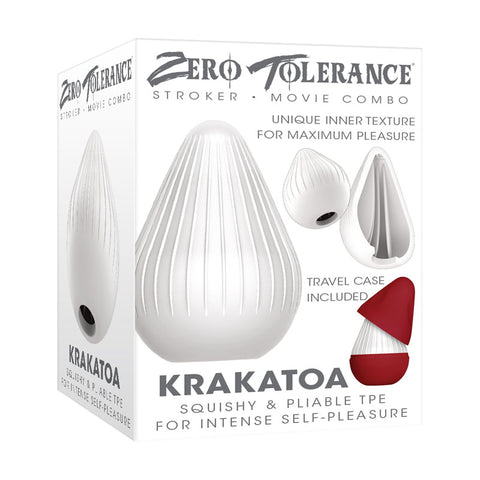 Zero Tolerance KRAKATOA - White Mini Stroker Egg - Image 1