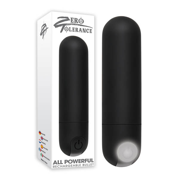 Zero Tolerance All Powerful Rechargeable Bullet - Black 7.6 cm (3'') USB Rechargeable Bullet - Image 1