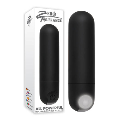 Zero Tolerance All Powerful Rechargeable Bullet - Black 7.6 cm (3'') USB Rechargeable Bullet - Image 1