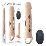 Zero Tolerance BIG BOY EXTENDER - Light - Flesh USB Rechargeable Vibrating Penis Extension Sleeve - Image 1