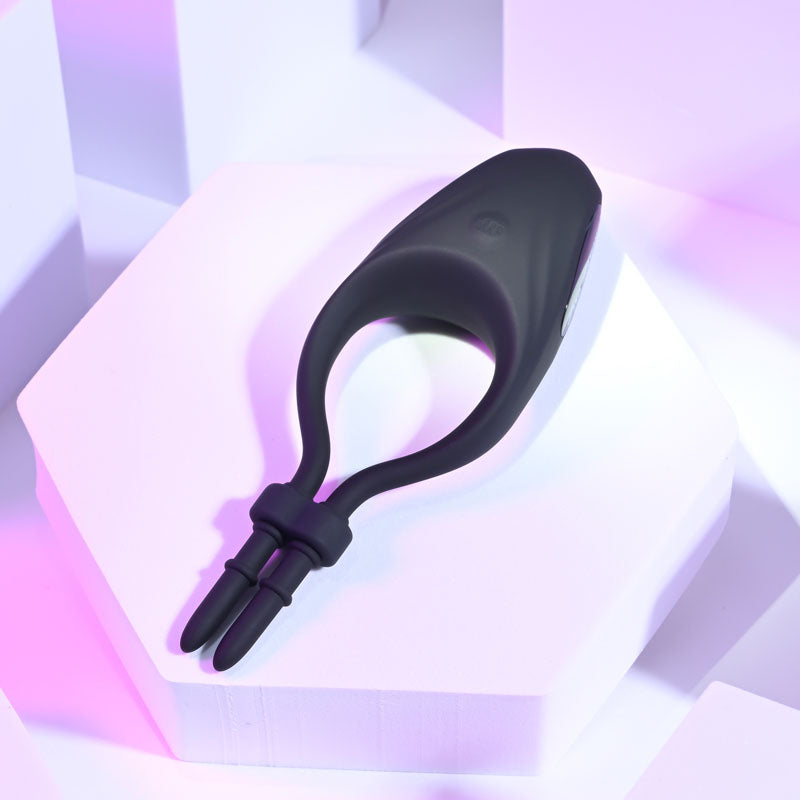 Zero Tolerance PERFECT FIT - Black Vibrating Lasso Cock Ring