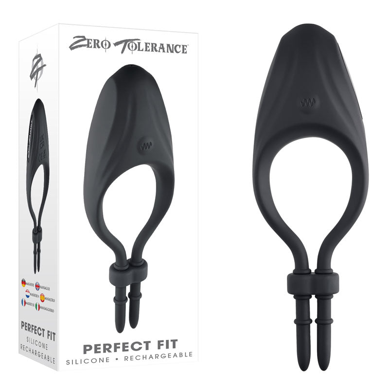 Zero Tolerance PERFECT FIT - Black Vibrating Lasso Cock Ring