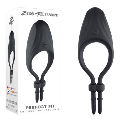 Zero Tolerance PERFECT FIT - Black Vibrating Lasso Cock Ring