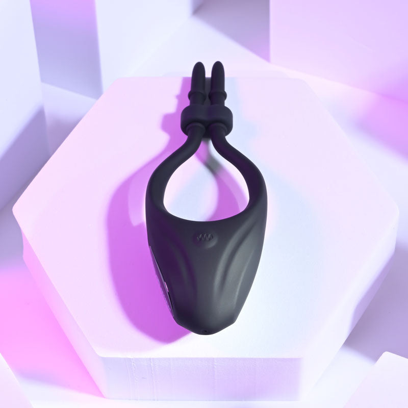 Zero Tolerance PERFECT FIT - Black Vibrating Lasso Cock Ring