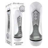 Zero Tolerance STROKING BUDDY - White USB Rechargeable Vibrating & Thrusting Stroker - Image 1