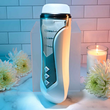 Zero Tolerance STROKING BUDDY - White USB Rechargeable Vibrating & Thrusting Stroker