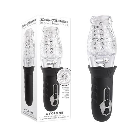 Zero Tolerance CYCLONE - USB Rechargeable Spinning & Vibrating Stroker - Image 1
