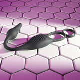 Zero Tolerance PLUG & TUG - Black USB Rechargeable Vibrating Cock Ring with Anal Plug - Image 5