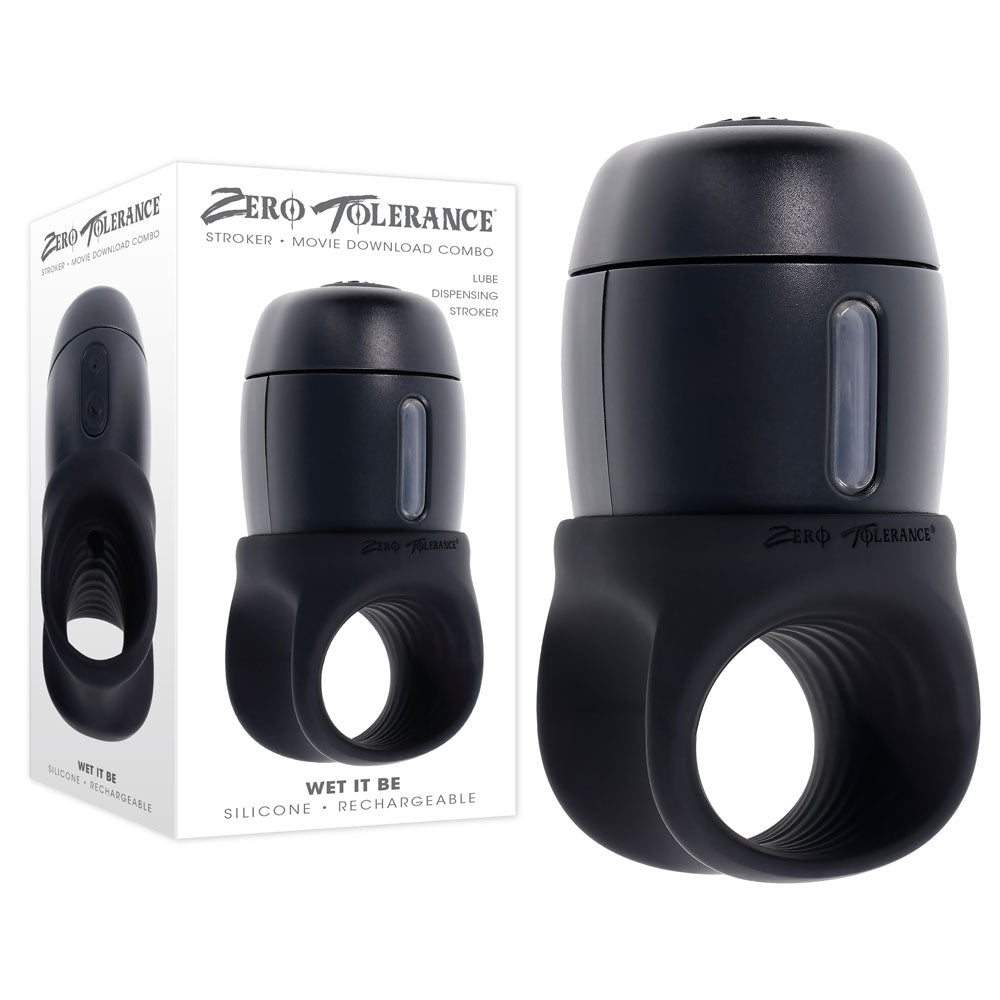 Zero Tolerance WET IT BE - Black Vibrating and Self Lubricating