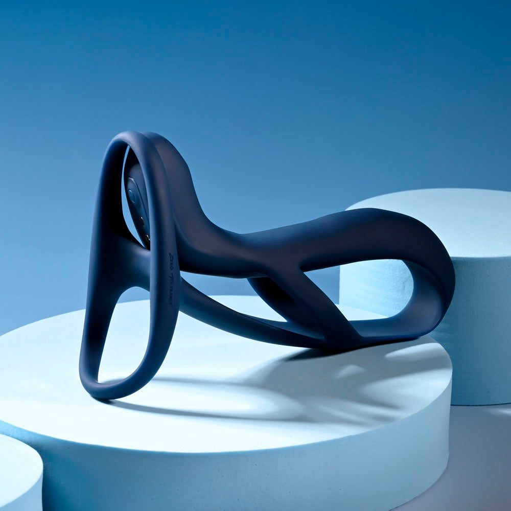 Zero Tolerance BIG TIME - Navy Blue Vibrating Penis Sleeve