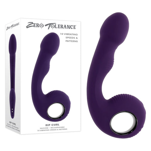 Zero Tolerance RIP CURL - Blue 16.7 cm USB Rechargeable Vibrator - Image 1
