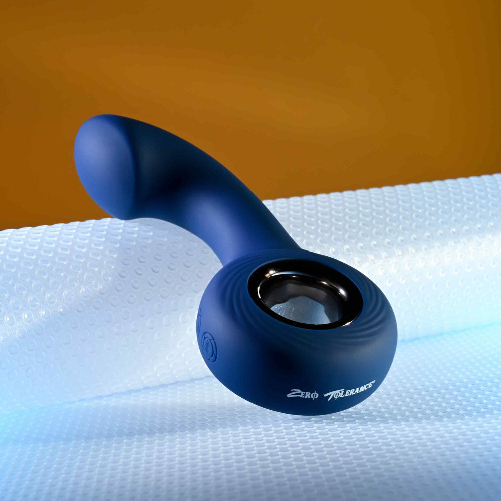 Zero Tolerance THE REACH - Blue 13.8 cm Vibrating Anal Plug