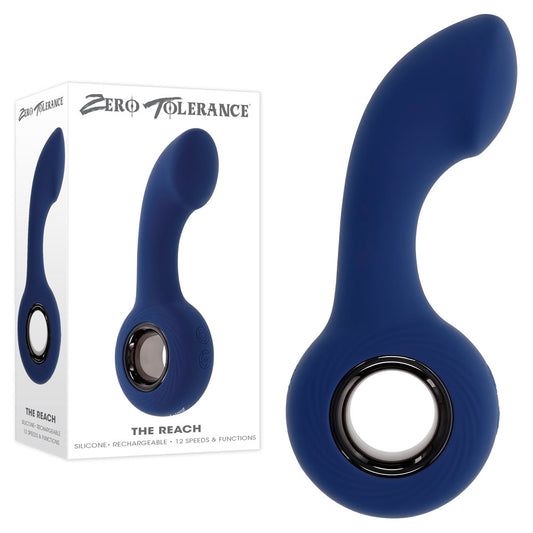 Zero Tolerance THE REACH - Blue 13.8 cm Vibrating Anal Plug