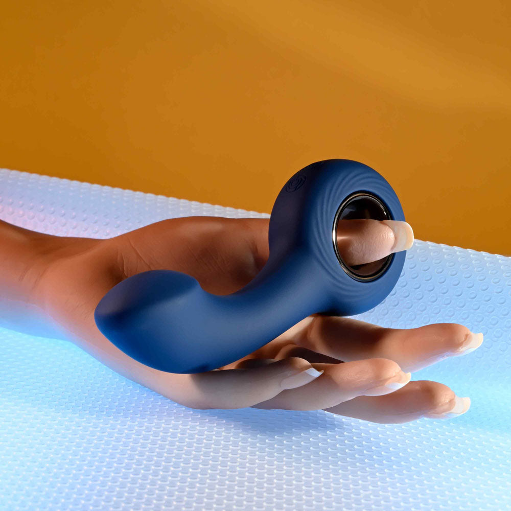 Zero Tolerance THE REACH - Blue 13.8 cm Vibrating Anal Plug